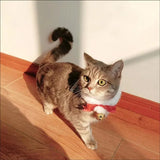 Christmas Pet Ribbon Bow Collar – Festive Handmade Cat & Dog Accessory with Bell