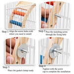 Natural Wooden Bird Perch Ladder Steps for Grinding Claws