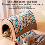 Oversized Winter Dog House – Warm Removable Kennel for Large Dogs