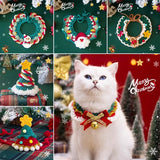 Christmas Decorative Knitted Bib for Small Pets