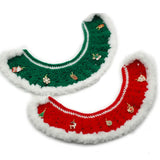 Crochet Christmas Pet Cape & Hat – Handmade Festive Outfit for Small Dogs