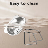 Stainless Steel Cat Bowl – Raised Whisker Fatigue Relief Dish