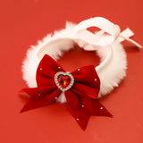 Festive Cat Bow-tie with Jewel Collar