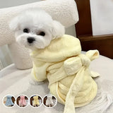 Soft Absorbent Pet Bathrobe – Quick-Dry Towel for Dogs & Cats