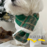 Fancy Winter Pet Dog Scarf with Lattice