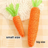 Cat toy - carrot teething and cat teasing sticks, bite-resistant and scratch-resistant for teething and clawing