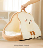 Winter Plush Dog Bed – Soft Cozy Sleeping Mat for Cats & Small to Medium Dogs