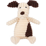Plush Dog Molar Toy – Corduroy Monkey & Pig with Sound for Teeth Cleaning, Chewing & Play | Durable Toy for Large Dogs