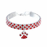Shiny Crystal Bedazzled Cat Collar