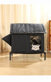 Heated Weatherproof Outdoor Cat House – Insulated Elevated Shelter for Multiple Cats