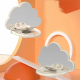 Clouds Shape Bird Mirror With Perch Save Space Sturdy Bird Mirror Toy with Feeding Box Parrots Feeders Boredom Relief