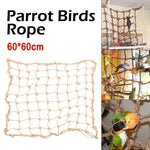 Parrot Swing & Climbing Rope Net – Fun Bird Toy Ladder with Hooks for Chewing, Climbing & Play (Indoor Pet Accessory)