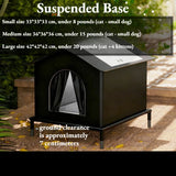 Heated Weatherproof Outdoor Cat House – Insulated Elevated Shelter for Multiple Cats