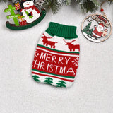 Christmas Deer Pet Sweater – Warm Knitted Costume for Small Dogs & Cats