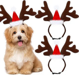 Christmas Pet Antler Headband – Festive Elk Hair Hoop for Dogs & Cats