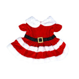 Soft Christmas Santa Dress for Small Pets
