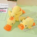 Plush Duck Dog Toy – Bite-Resistant, Sound & Teeth-Grinding Comfort Toy for Small & Large Dogs