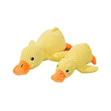 Plush Duck Dog Toy – Bite-Resistant, Sound & Teeth-Grinding Comfort Toy for Small & Large Dogs