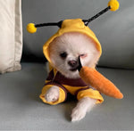 Dog Hoodie Bee Costume for Small Pets