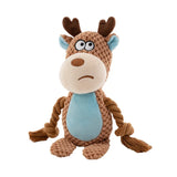 Small Stuffed Dog Chew Toy – Durable Plush, Bite-Resistant with Squeaker & Rattle for Puppies