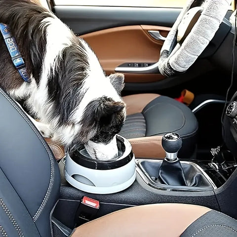 Anti-Slip Splash-Proof Pet Water Bowl – Floating Leak-Proof Travel Basin