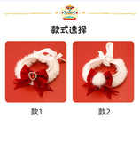 Festive Cat Bow-tie with Jewel Collar
