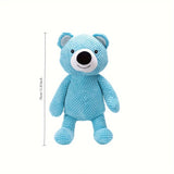 Cute Blue Bear Dog Toy – Squeaky Plush