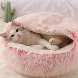 Winter Plush Cat Bed Nest Kennel
