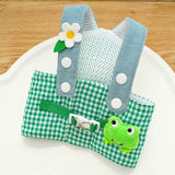 (3 styles) Overalls Pet Set – Harness, Leash & Sun Hat for Cats & Small Dogs