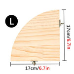 Fan-shaped Parrot Wooden Stand Rack Bird Cage Accessories Perch for Small Animal Chinchilla Squirrel Hamster Bird Stand Board