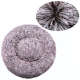 Round Plush Pet Bed – Soft Winter Sleeping Nest for Cats & Dogs