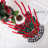 Christmas Lace Bow Pet Bib – Decorative Drool Scarf for Cats & Dogs