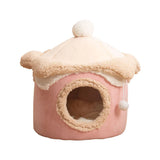 Ice Cream Pet Tent Bed – Self-Warming Cozy Cave for Cats & Small Dogs