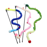Feather Cat Teaser Wand – Interactive Colorful Rod Toy