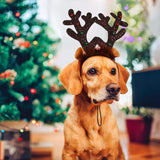 Christmas Pet Antler Headband – Festive Elk Hair Hoop for Dogs & Cats