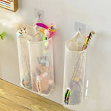 Wall-Mounted Pet Toy Storage Bag – Space-Saving Mesh Organizer for Cat & Puppy Toys