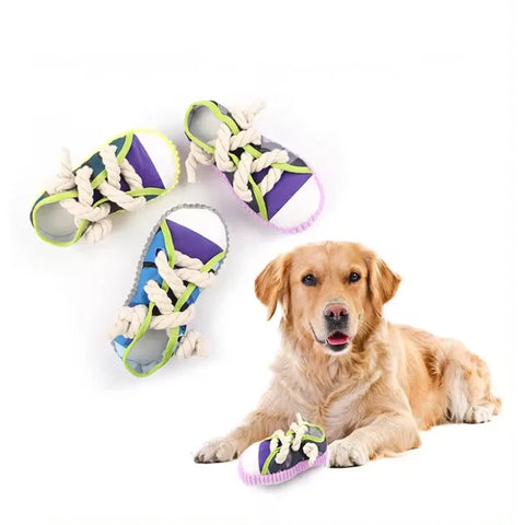 Shoe Shaped Dog Chew Toy – Funny Interactive Puppy Toy