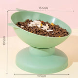 High-Footed Slanted Cat Bowl – Elevated Pet Feeding Dish