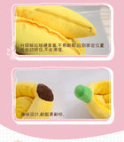 Banana-Shaped Pet Bed – Warm Removable Cat & Dog Nest