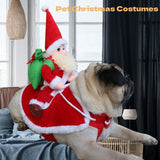Christmas Reindeer Santa Claus Pet Costume