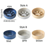 Cute Japanese Style Pet Ceramic Bowl Anti Rollover