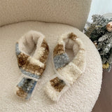 Fancy Winter Pet Dog Scarf with Lattice