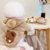 Cute Winter Dog Hoodie