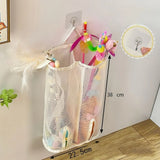 Wall-Mounted Pet Toy Storage Bag – Space-Saving Mesh Organizer for Cat & Puppy Toys