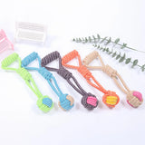 Chew & Play Cotton Rope Ball – Fun Dog Toy & Toothbrush