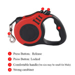 Retractable Dog Leash – 3m 5m Nylon Lead