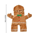 Christmas Gingerbread Pet Hoodie – Warm Cosplay Sweater for Dogs & Puppies