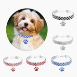 Shiny Crystal Bedazzled Cat Collar