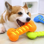 Pet Dog Chew Toys Rubber Bone Toy Bite Resistant