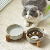 Cute Japanese Style Pet Ceramic Bowl Anti Rollover